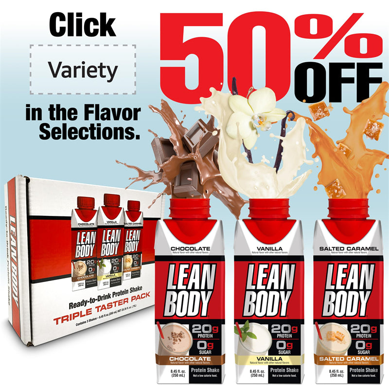 Lean Body Ready-to-Drink Protein Shake, 40g Protein, Whey Blend, 0 Sugar, 17 Ounce (Recyclable Carton & Lid - Pack of 12)